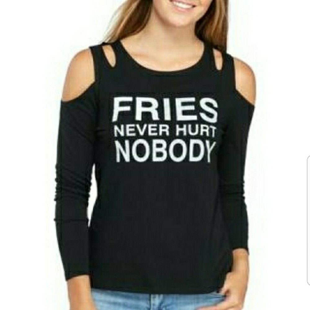 Cold Shoulder Graphic Top